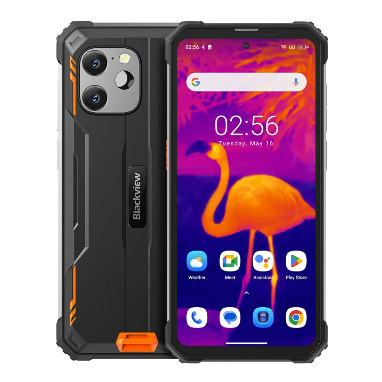 IP68/IP69 wasserdicht, staubdicht, stoßfest, Gesichts- und Fingerabdruckerkennung, 6,5 Zoll Android 13 MediaTek Helio P90 MT6779 Octa Core bis zu 2,2 GHz, NFC, OTG, Netzwerk: 4G, BV8900