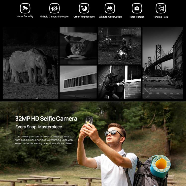 Ulefone Armor 34+, 16GB+512GB, Night Vision, IP68/IP69K, 6.95 inch Android 15 MediaTek Dimensity 7400X Octa Core