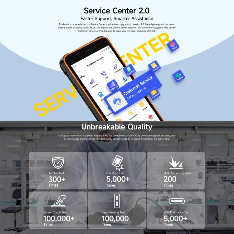 Ulefone RugKing 2 Pro, 4GB+128GB, IP68/IP69K, 5.45" Android 15 Unisoc T7250 Octa Core