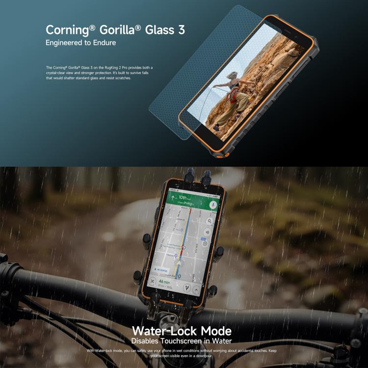 Ulefone RugKing 2 Pro, 4GB+128GB, IP68/IP69K, 5.45" Android 15 Unisoc T7250 Octa Core