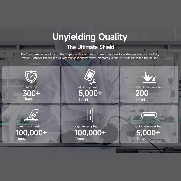 Ulefone RugKing 4 Pro, 8GB+256GB, IP68/IP69K, 6.56" Android 15 Unisoc T7250 Octa Core