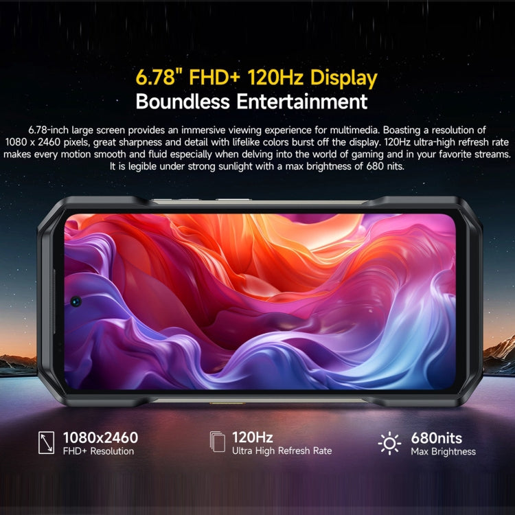 Robustes Ulefone Armor 27T Pro-Telefon, Wärmebildgebung, 12 GB + 256 GB, Nachtsicht, 10600 mAh, 6,78 Zoll Android 14 MediaTek Dimensity 6300 Octa Core, Netzwerk: 5G, NFC, Armor 27T Pro
