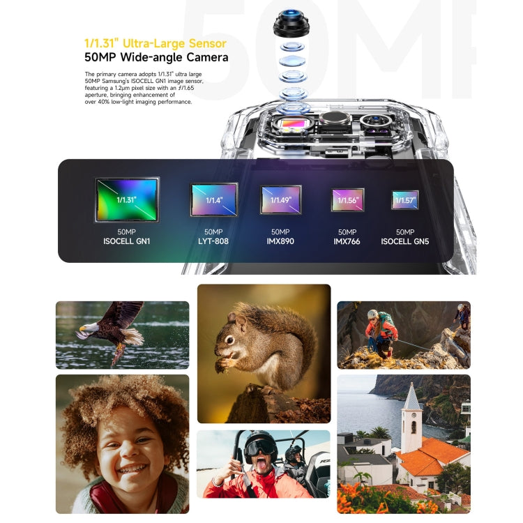 Robustes Ulefone Armor 27T Pro-Telefon, Wärmebildgebung, 12 GB + 256 GB, Nachtsicht, 10600 mAh, 6,78 Zoll Android 14 MediaTek Dimensity 6300 Octa Core, Netzwerk: 5G, NFC, Armor 27T Pro