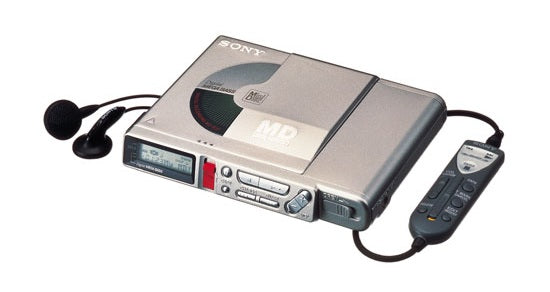 Sony tragbarer Minidisc Player/Recorder Made in Japan - silber (MZ-R37/S) (Gebraucht Artikel)