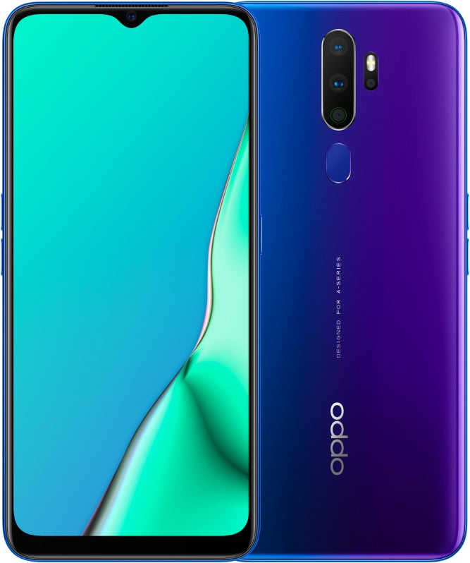 OPPO A9 (128 GB, 6.5", 48 MP, Space Purple) (Gebrauchtgerät)