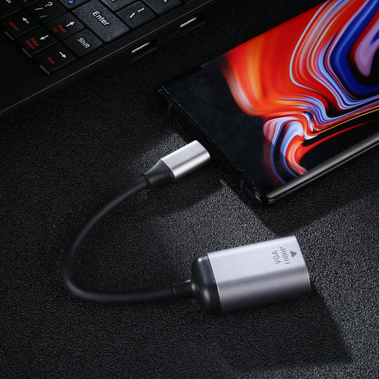 1080P VGA-Buchse an Typ-C / USB-C-Stecker Verbindungsadapterkabel