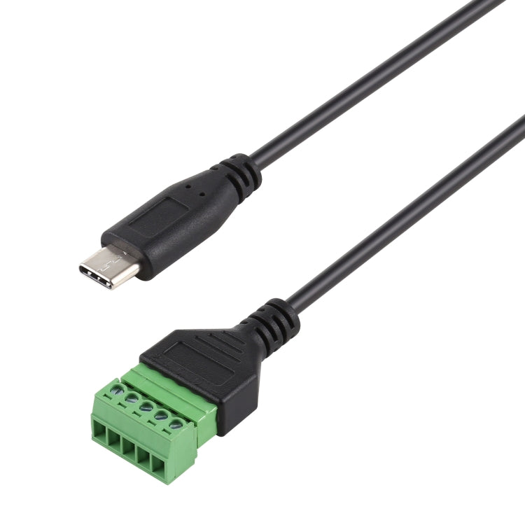 USB-C-Stecker auf 5-poligen Schraubanschluss, lötfreies Adapterkabel, 30 cm