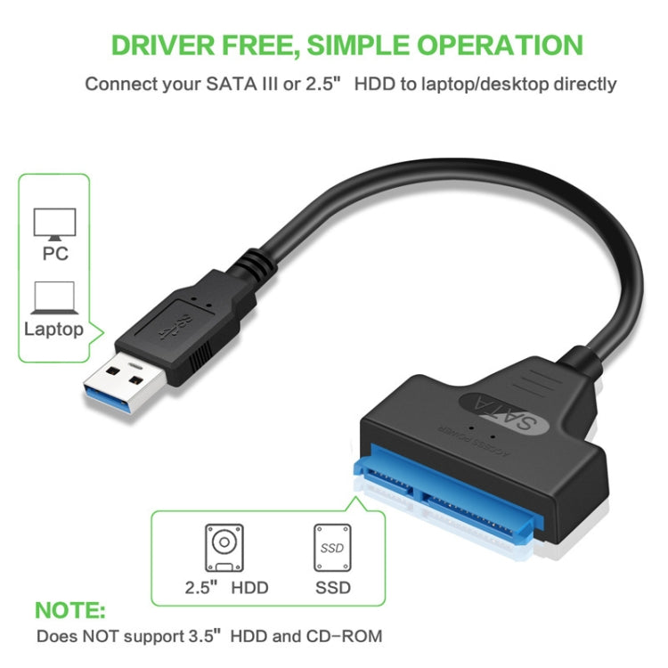 Profi SATA-zu-USB 3.0-Kabeladapter 2,5-Zoll-SSD HDD Anschluss