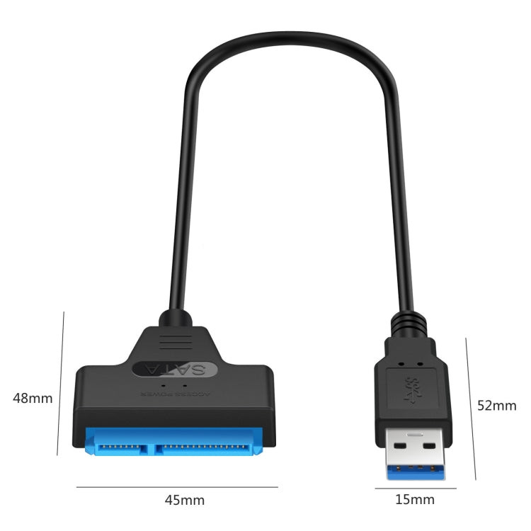 Profi SATA-zu-USB 3.0-Kabeladapter 2,5-Zoll-SSD HDD Anschluss