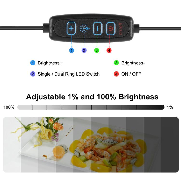 PULUZ 30 cm faltbares, hohes 97 CRI-Ringlicht, Fotobeleuchtung, Studio-Aufnahmezelt, Box-Set mit 6 Hintergrundfarben (Schwarz, Weiß, Orange, Rot, Grün, Blau), aufgeklappte Größe: 30 cm x 30 cm x 30 cm, 30cm Box Black