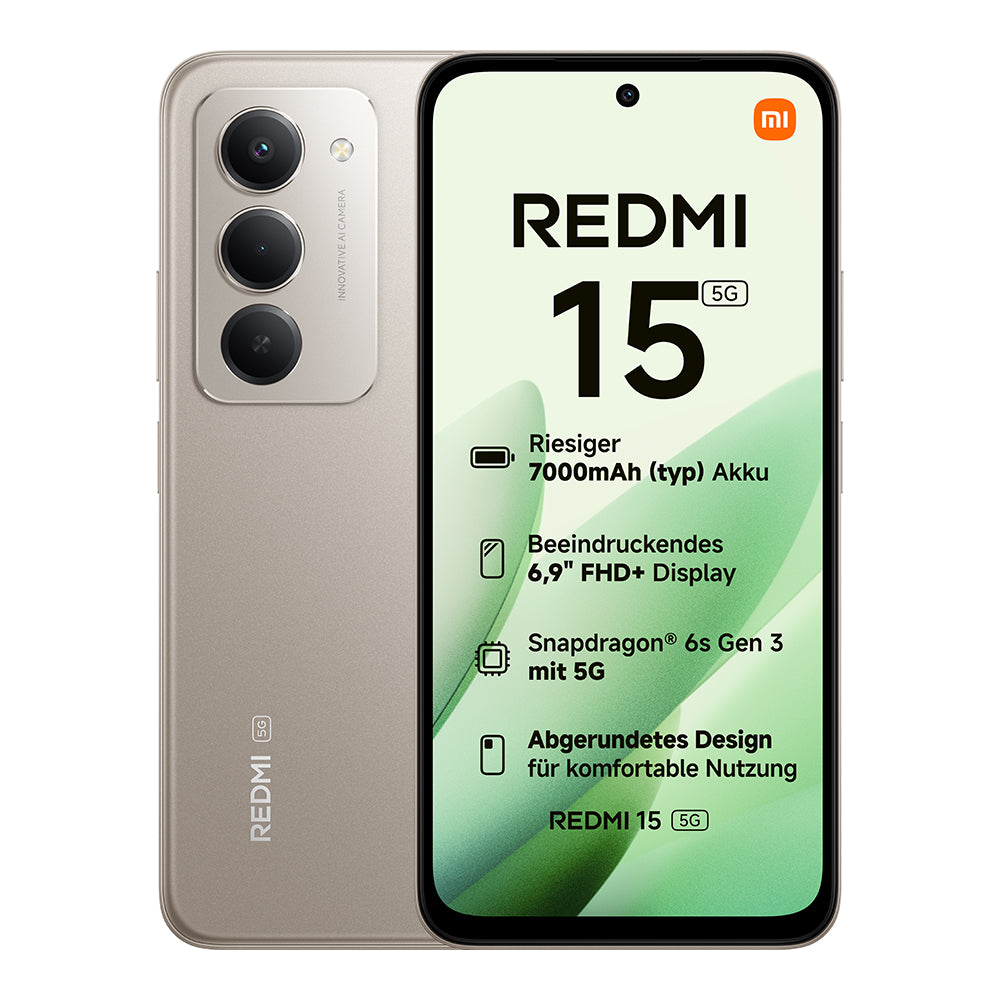 Redmi 15 5G 8GB/256GB | Titangrau 7000-mAh-Akku, einem 6.9-Zoll-FHD+-Display