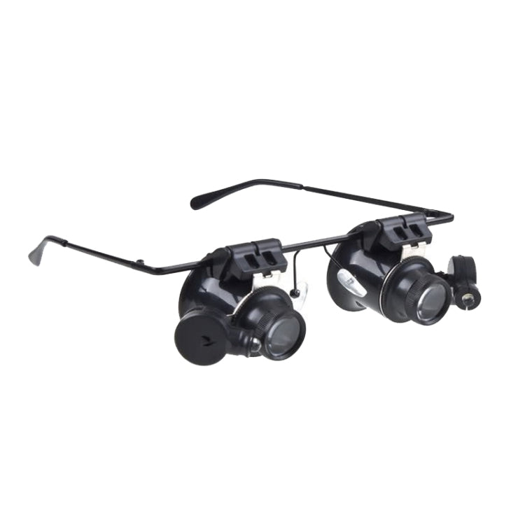 20X Brille Typ Uhrreparaturlupe mit LED-Licht Für ein Auge