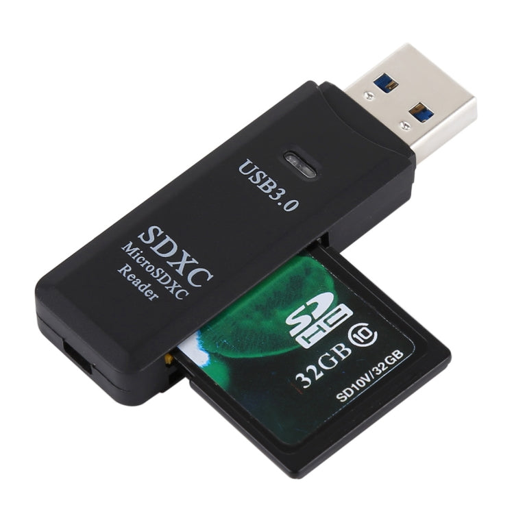 2-in-1-USB 3.0-Kartenleser, Super Speed 5 Gbits, für SD-Karte / TF-Karte