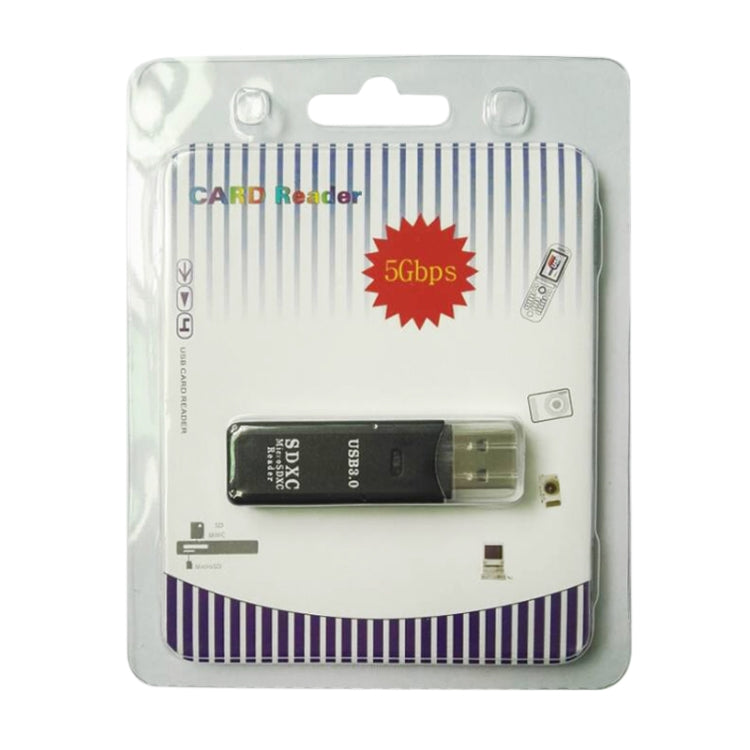 2-in-1-USB 3.0-Kartenleser, Super Speed 5 Gbits, für SD-Karte / TF-Karte