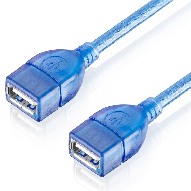 USB 2.0 Typ A AF / AF-Kabel von Buchse zu Buchse, Länge: 30 cm (blau)
