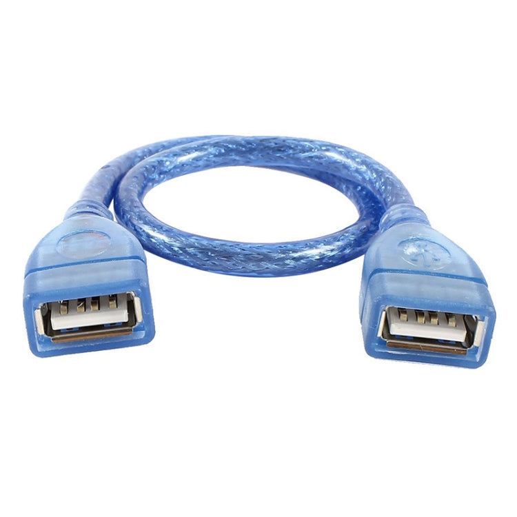 USB 2.0 Typ A AF / AF-Kabel von Buchse zu Buchse, Länge: 30 cm (blau)