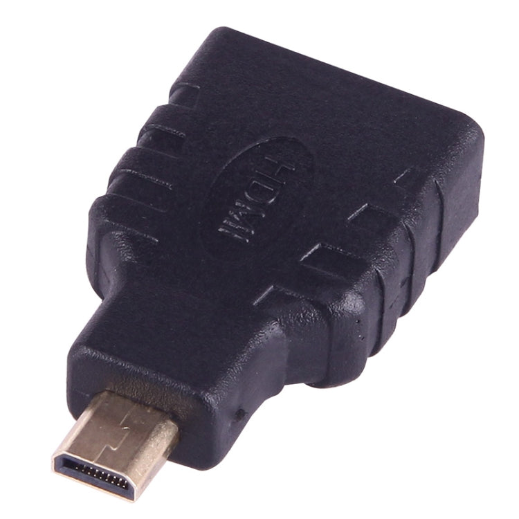 Micro HDMI-Stecker auf HDMI-Buchse (vergoldet) (schwarz)