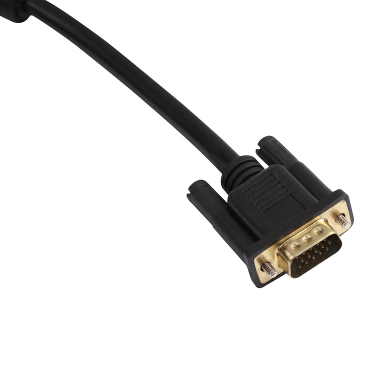1,5 m VGA-RGB-Kabel (schwarz) Ideal für Beamer/TV