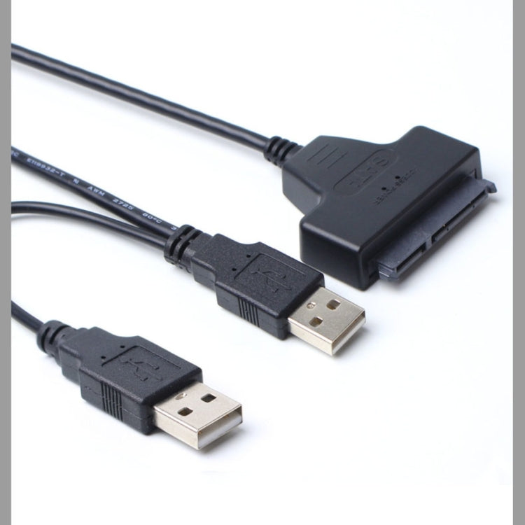 Doppelter USB 2.0 zu SATA-Festplattenadapter für 2,5-Zoll-SATA-Festplatte / SSD