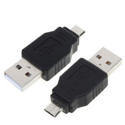 USB A Stecker auf Micro USB 5 Pin Stecker Adapter (schwarz)