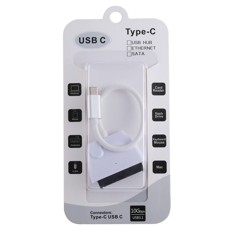 USB-C / Typ C bis 22-poliger SATA-Festplattenadapter-Kabelkonverter 23cm