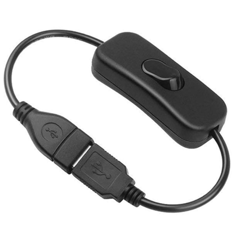 28cm USB 2.0 Verlängerungskabel mit Stecker, Buchse mit Schalter
