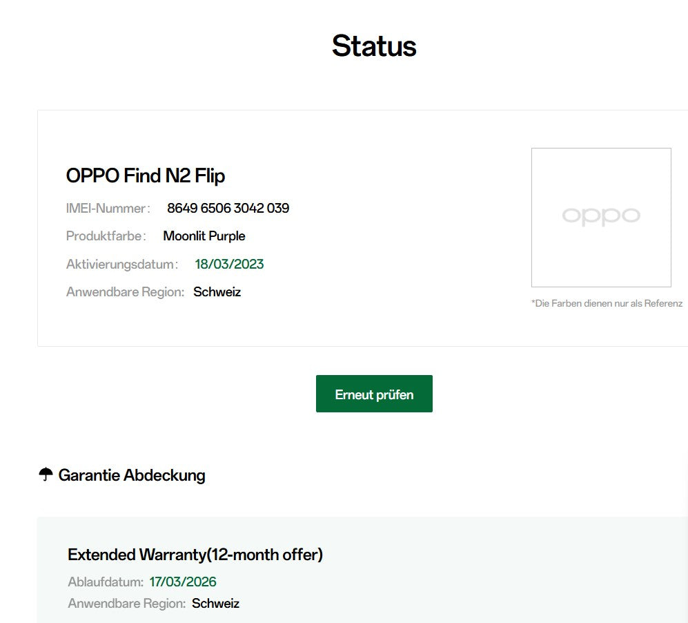 OPPO Find N2 Flip (256 GB, Moonlit Purple, Dual SIM, 5G) (Gebraucht Artikel mit Garantie bis 17.03.2026 )