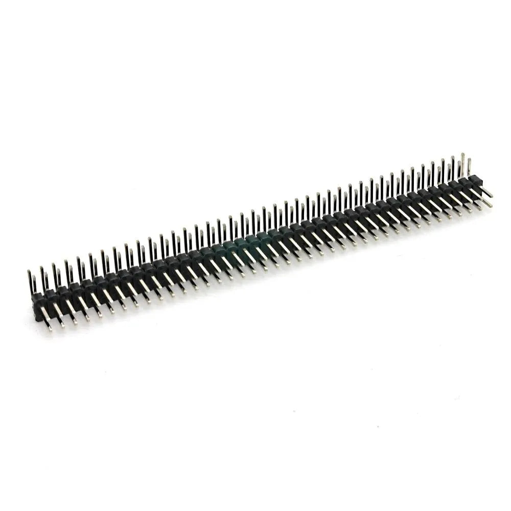 Stiftleiste, 2x 40-polig, RM 2,54, gewinkelt