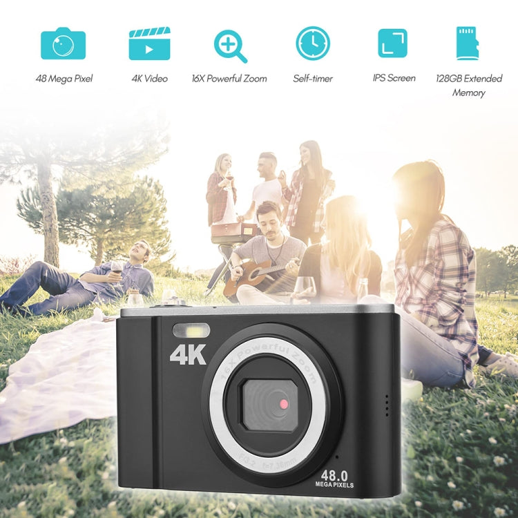 DC303A 2,8-Zoll 4K 16X Zoom HD Digitalkamera Mini Kinderfotografiekamera, US Plug, EU Plug, UK Plug, AU Plug