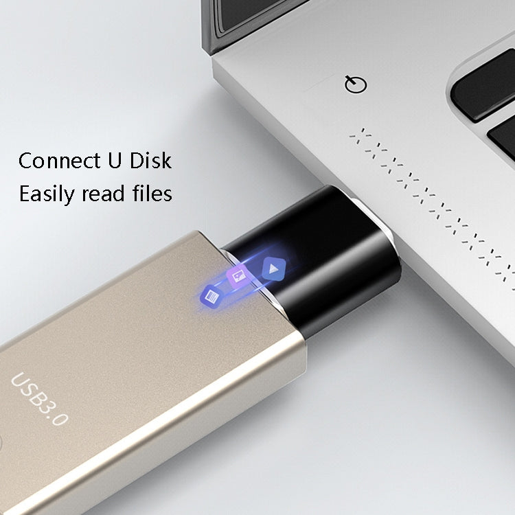 USB 3.0 Buchse zu USB-C / Typ-C-OTG-Adapter (Grau)