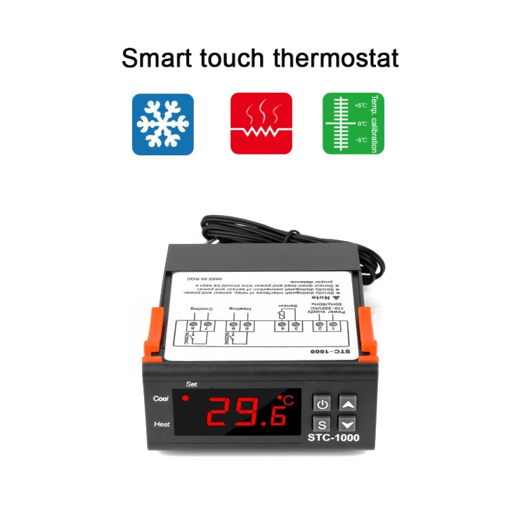 Digitaler Temperaturregler LED Temperaturregler Thermostat 12V/220V/24V