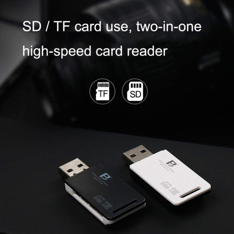 FB-360 2 in 1 USB-Computerkartenleser (schwarz)