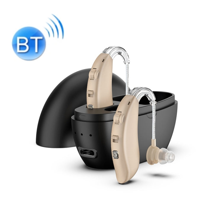 GM-301 Hörgerät, wiederaufladbarer Klangverstärker, Spezifikationen:, Bluetooth Model Skin Color, Bluetooth Model Blue, Without Bluetooth Blue, Without Bluetooth Skin Color, Without Bluetooth Black, With Charging Pod Blue+White                         ...