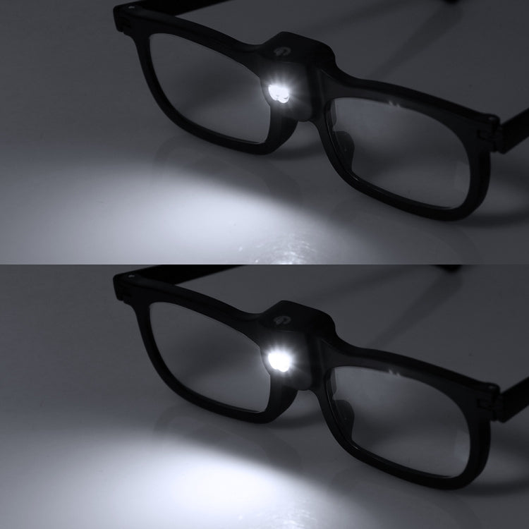 Brille mit Mal- und Leselupe und 2 LED-Leuchten