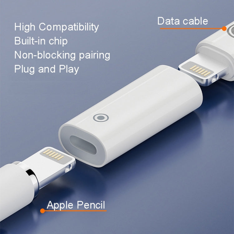 Für Apple Pencil 1/2 Ladeadapter Stylus Ladekonverter, Schnittstelle: 8-polige Kupplung