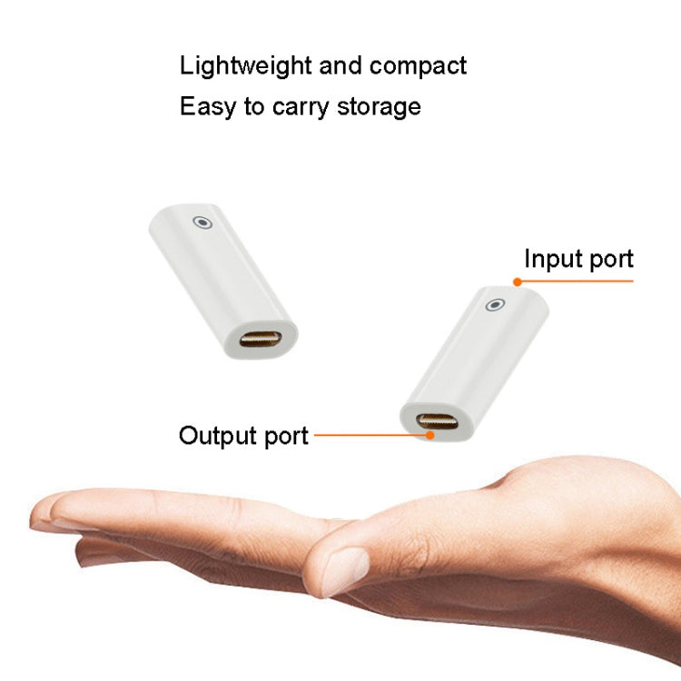 Für Apple Pencil 1/2 Ladeadapter Stylus Ladekonverter Lightning auf USB-C Buchse