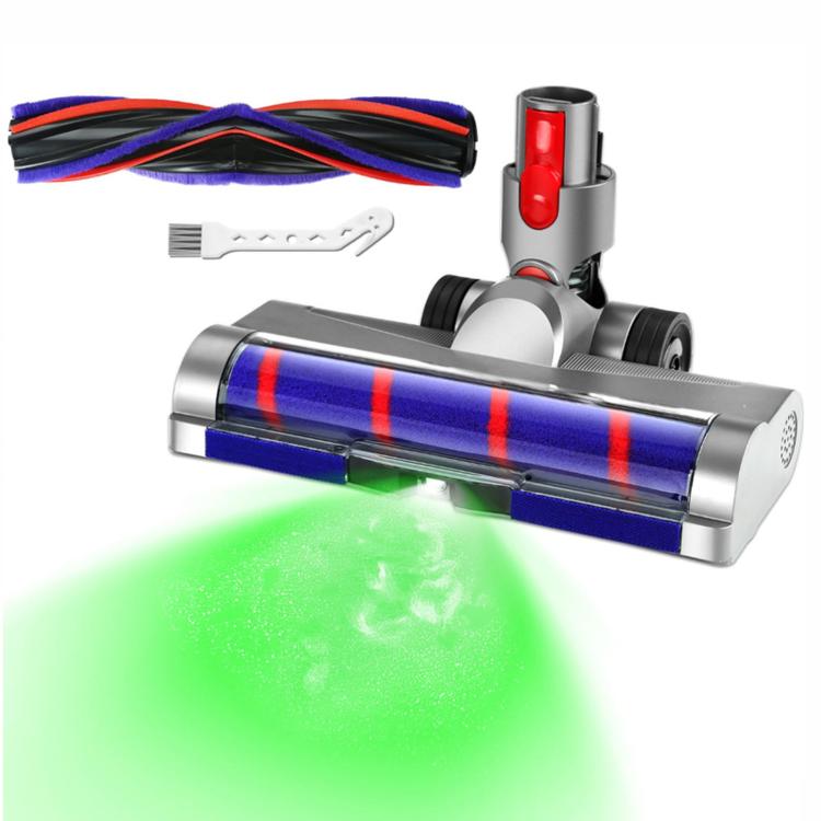 Weiche Walzenbürste und Anti-Verwicklungsbürsten-Set für Dyson V7, V8, V10, V11 und V15 Staubsauger mit grüner LED-Staubleuchte