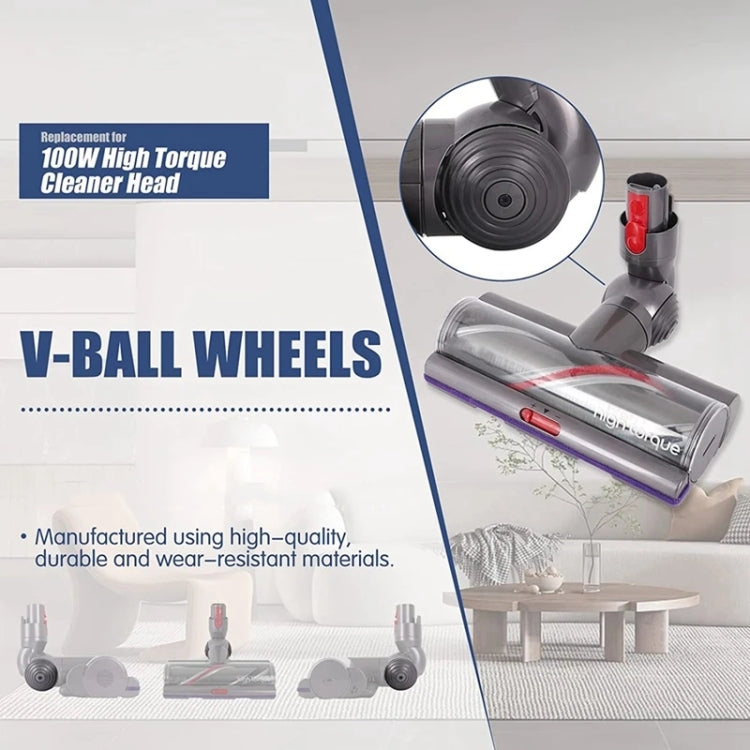 Für Dyson V10 / V11 Staubsauger, 100 W, Saugkopf mit hohem Drehmoment, V-Kugelräder, High Torque Suction Head Wheels