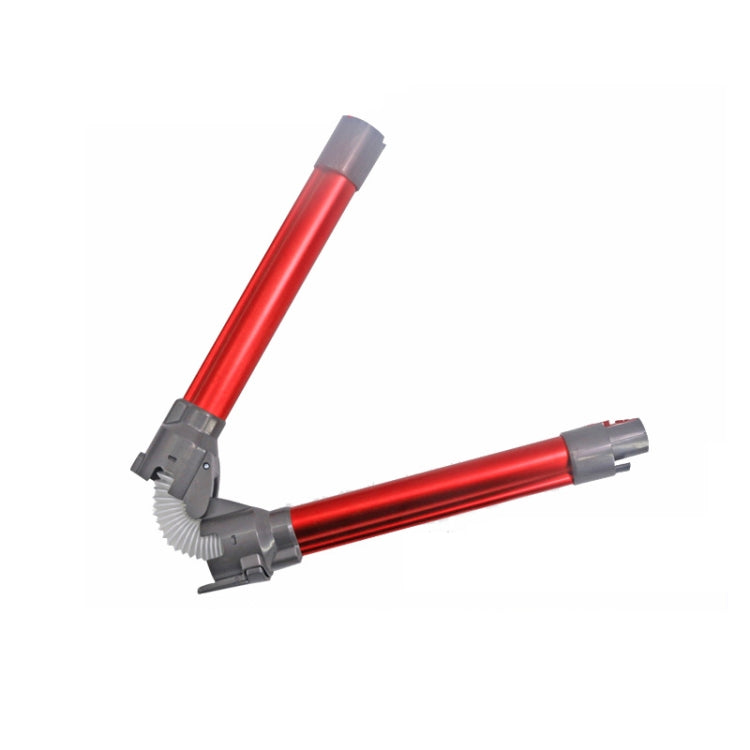 Für Dyson V7 V8 V10 V11 Staubsauger faltbare Verlängerungsstange Zubehör, Foldable Pipe (Red)
