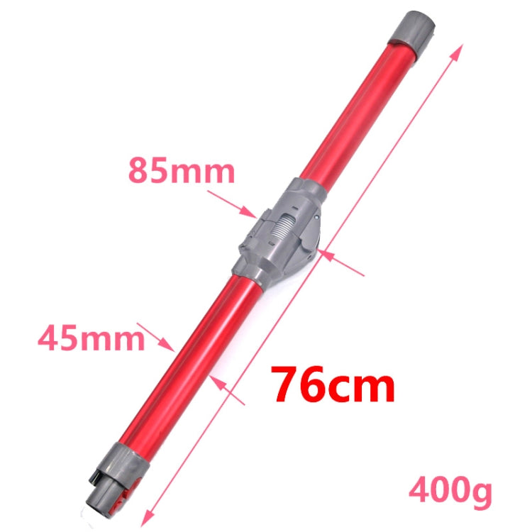 Für Dyson V7 V8 V10 V11 Staubsauger faltbare Verlängerungsstange Zubehör, Foldable Pipe (Red)