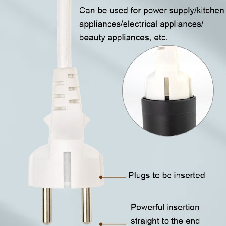 EU-zu-Schweiz-Stecker mit Erdungskabel-Reiseadapter (schwarz)