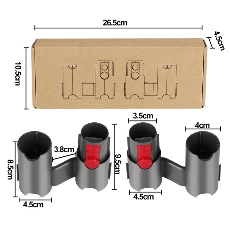 Für Dyson V7 V8 V10 V11 V12 V15 Staubsauger Lagerung Rack Verlängerung Halterung, 1pair