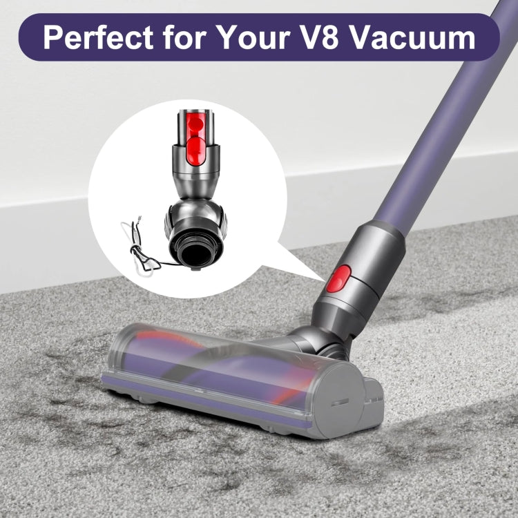 Für Dyson V8 V10 Staubsauger Direktantrieb Kopf Winkelstück mit Rädern Reparaturteile