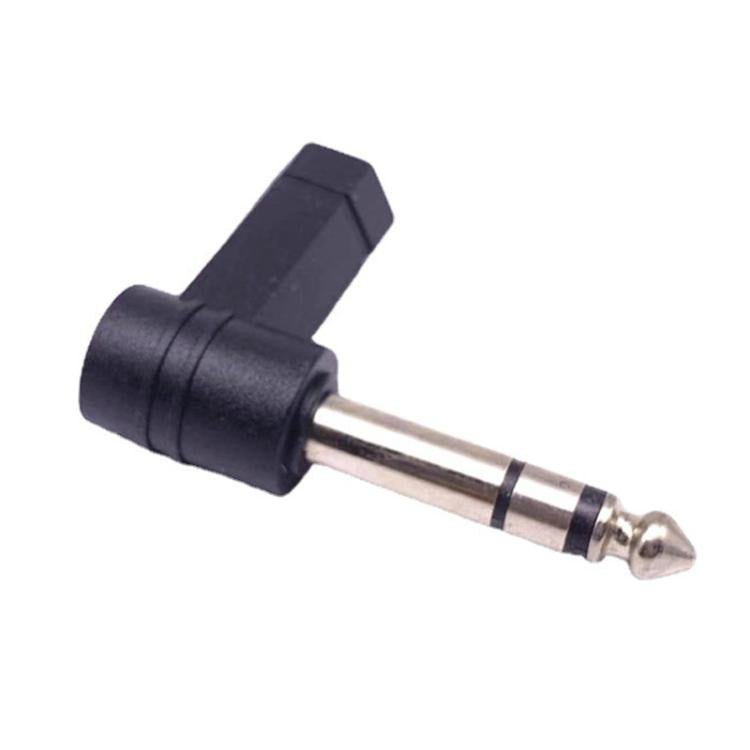 6,35 mm auf 3,5 mm Stecker 90 Grad Kopfhörer Mikrofon Audio Adapter