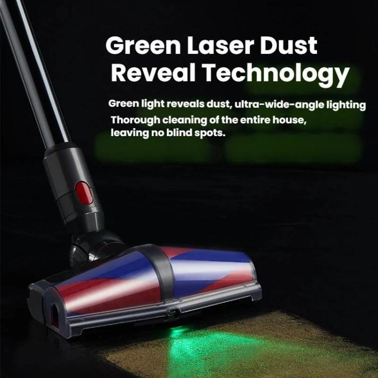 Dual Motor Soft Roller Reinigungskopf für Dyson V10 Slim / V12 Slim Anti-Tangle Bürste, Grünes Licht Staubanzeige (E0008), E0008 For Dyson V10 Slim / V12 Slim
