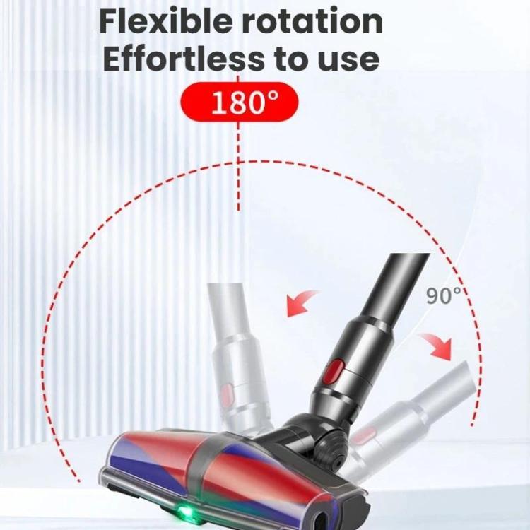 Dual Motor Soft Roller Reinigungskopf für Dyson V10 Slim / V12 Slim Anti-Tangle Bürste, Grünes Licht Staubanzeige (E0008), E0008 For Dyson V10 Slim / V12 Slim