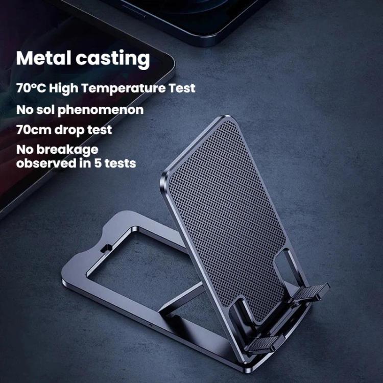 Universeller Metall-Tischständer für Handys und Tablets (Silber)