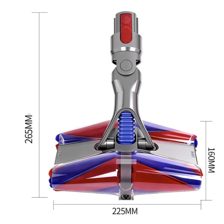 4-konische, flauschige Walzenbürste für Dyson V7 V8 V10 V11 V15 mit beidseitiger grüner Laser-Staubbeleuchtung, 4-Conical For Dyson V7/V8/V10/V11/V15