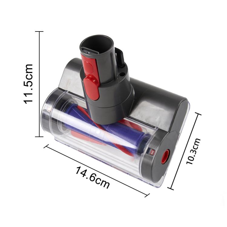 Elektrische Matratzenbürste mit leichter Anti-Verwicklungsdüse, für Dyson V7 / V8 / V10 / V11 / V15, With Light