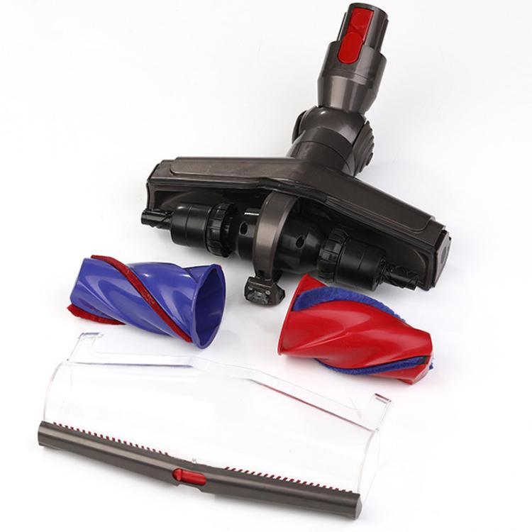 Doppelte Softwalzen-Bodendüse für Dyson V7, V8, V10, V11 und V15 Staubsauger – Motorisierter Bodenbürstenaufsatz mit grüner LED-Stauberkennung